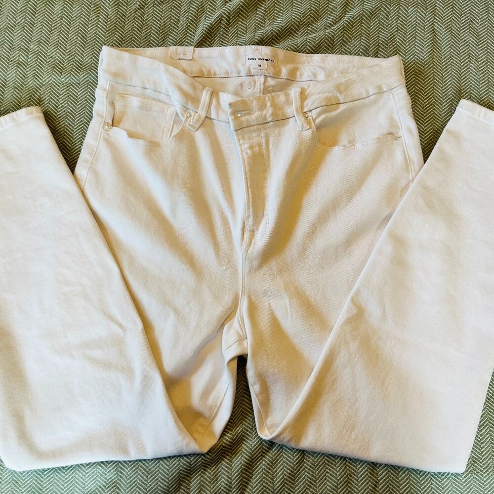 GOOD AMERICAN - WHITE DENIM PANTS